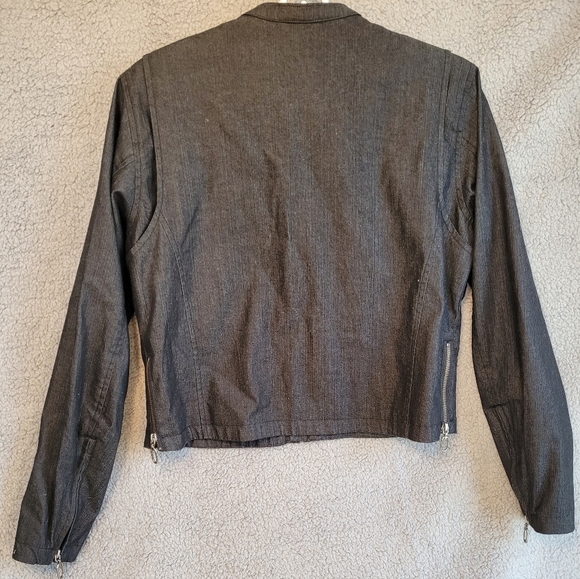 Harley Davidson  Women's Jacket Dark Gray with zippers Medium - Picture 2 of 15